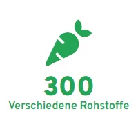 Grafik mit Text: 300 verschiedene Rohstoffe